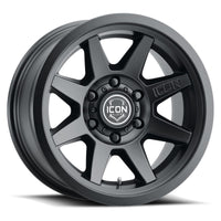 Thumbnail for ICON Rebound 17x8.5 6x5.5 25mm Offset 5.75in BS 95.1mm Bore Satin Black Wheel