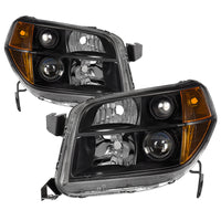 Thumbnail for xTune Honda Pilot 06-08 OEM Style Headlights - Black HD-JH-HPIL06-AM-BK