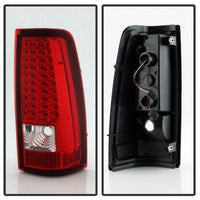 Thumbnail for Xtune Chevy Silverado 1500/2500/3500 99-02 LED Tail Lights Red Clear ALT-ON-CS99-LED-RC