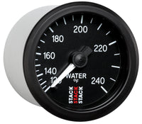 Thumbnail for Autometer Stack 52mm 120-240 Deg F 1/2in Npt (M) Mechanical Water Temp Gauge - Black