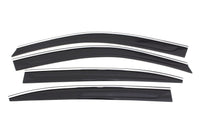 Thumbnail for AVS 13-17 Honda Accord Ventvisor Low Profile Deflectors 4pc - Smoke w/Chrome Trim