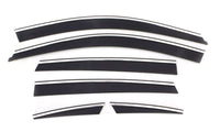 Thumbnail for AVS 07-11 Honda CR-V Ventvisor Low Profile Deflectors 6pc - Smoke w/Chrome Trim