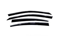 Thumbnail for AVS 07-11 Lexus ES350 Ventvisor Low Profile Deflectors 4pc - Smoke w/Chrome Trim