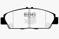 Thumbnail for EBC 92-96 Honda Prelude 2.2 Greenstuff Front Brake Pads