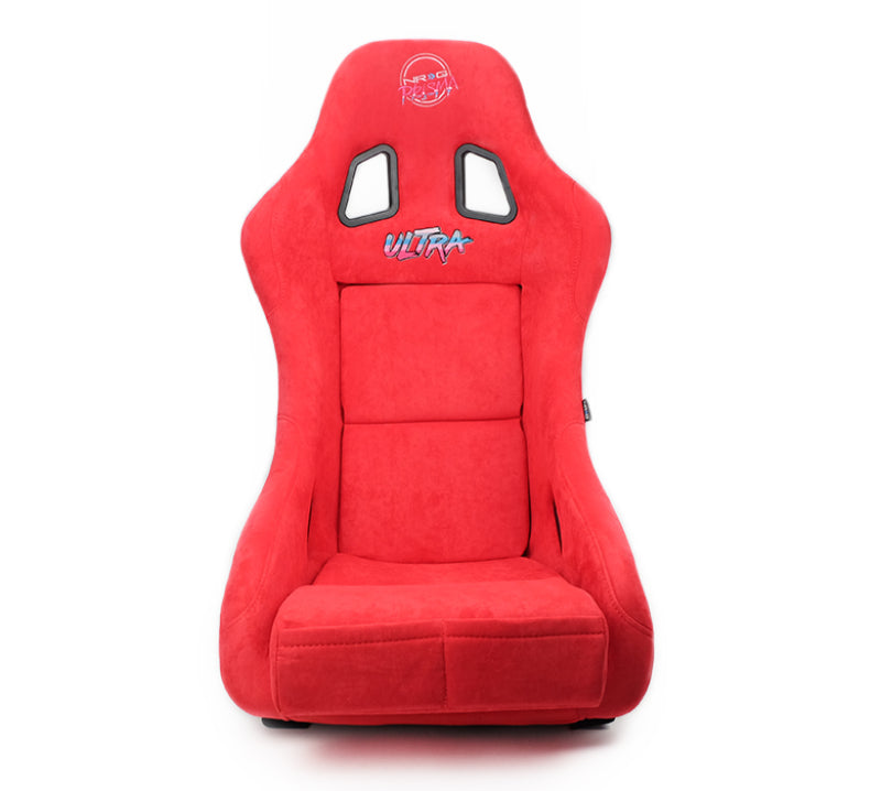 NRG FRP Bucket Seat ULTRA Edition - Medium (Red Alcantara/Pearlized Back)