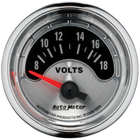 Thumbnail for Autometer American Muscle 52mm Short Sweep Electric 18V Voltmeter Gauge