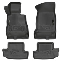 Thumbnail for Husky Liners 16-17 Chevy Camaro WeatherBeater Front and Second Row Black Floor Liners