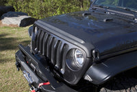 Thumbnail for AVS 2018+ Jeep Wrangler (JL) 2dr/4dr Aeroskin II Textured Low Profile Hood Shield - Black