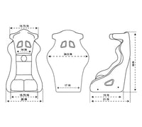 Thumbnail for NRG FIA Competition Seat w/ Competition Fabric/ FIA homologated/ Head Containment - Medium