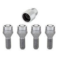 Thumbnail for McGard Wheel Lock Bolt Set - 4pk. (Cone Seat) M12X1.25 / 19mm Hex / 25.6mm Shank Length - Chrome