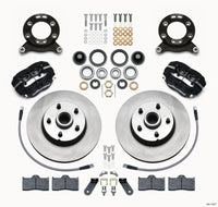 Thumbnail for Wilwood Forged Dynalite-M Front Kit 11.30in 1 PC Rotor&Hub 1970-1973 Mustang Disc & Drum Spindle