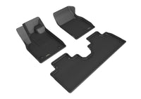 Thumbnail for 3D MAXpider 2021 Ford Mustang Mach-E Kagu 1st & 2nd Row Floormat - Black