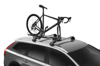 Thumbnail for Thule FastRide Fork-Mount Roof Bike Rack (For Quick-Release Bikes/Adapter Req. for Thru-Axle) - Blk