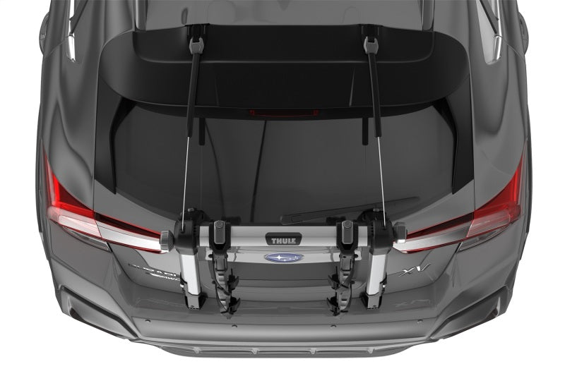 Thule OutWay Hanging-Style Trunk Bike Rack (Up to 2 Bikes) - Silver/Black