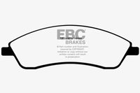 Thumbnail for EBC 06-07 Cadillac CTS 2.8 (Sports Suspension) Yellowstuff Front Brake Pads