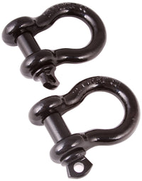 Thumbnail for Rugged Ridge 3/4in Black D-Shackles