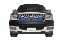 Thumbnail for Putco 07-14 GMC Yukon / Yukon XL Flaming Inferno Stainless Steel Grilles - Blue (Painted)