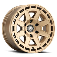 Thumbnail for ICON Compass 17x8.5 6x135 6mm Offset 5in BS Satin Brass Wheel