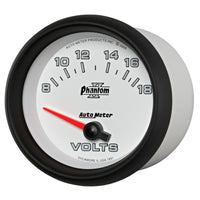 Thumbnail for Autometer Phantom II 2-5/8in 18V Electric Voltmeter Gauge