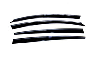 Thumbnail for AVS 06-12 Lexus GS300 Ventvisor Low Profile Deflectors 4pc - Smoke w/Chrome Trim