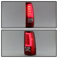 Thumbnail for xTune Chevy Silverado 1500/2500/3500 99-02 / Version 3 Tail Lights Red Clear ALT-ON-CS99V3-LBLED-RC