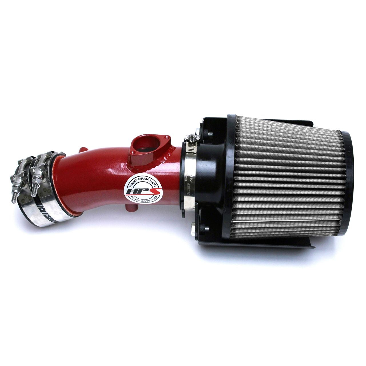 HPS Shortram Air Intake 2012-2013 Mazda Mazda3 2.0L Skyactiv, Includes Heat Shield, Red