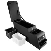 Thumbnail for Rugged Ridge Ultimate Locking Console Black 76-95 Jeep CJ / Jeep Wrangler