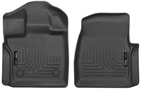 Thumbnail for Husky Liners 15-23 Ford F-150 Standard Cab Pickup WeatherBeater Front Black Floor Liners