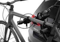 Thumbnail for Thule Gateway Pro 2 Hanging-Style Trunk Bike Rack w/Anti-Sway Cages (Up to 2 Bikes) - Black