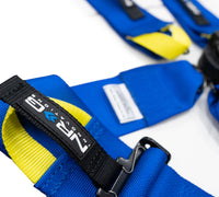 Thumbnail for NRG FIA 6pt 2in. Shoulder Belt for HANS Device/ Rotary Cam Lock Buckle/ 3in. Waist Belt - Blue