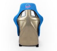 Thumbnail for NRG FRP Bucket Seat ULTRA Edition - Large (Blue Alcantara/Gold Glitter Back)