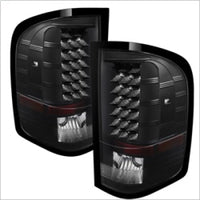 Thumbnail for Xtune Chevy Silverado 07-13 LED Tail Lights Black ALT-JH-CS07-LED-BK