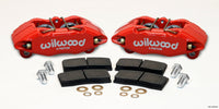 Thumbnail for Wilwood DPHA Front Caliper & Pad Kit Red Honda / Acura w/ 262mm OE Rotor