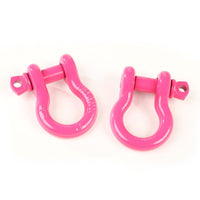 Thumbnail for Rugged Ridge Pink 3/4in D-Ring Shackles