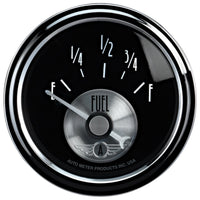 Thumbnail for Autometer Prestige Series Black 52mm 0-90OHM Short Sweep Electronic Fuel Level Gauge