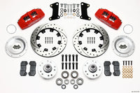 Thumbnail for Wilwood Dynapro 6 Front Hub Kit 12.19in Drilled Red 67-69 Camaro (*Line Kit Needed*)