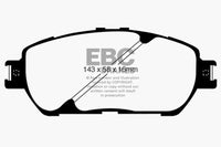 Thumbnail for EBC 02-03 Lexus ES300 3.0 Greenstuff Front Brake Pads