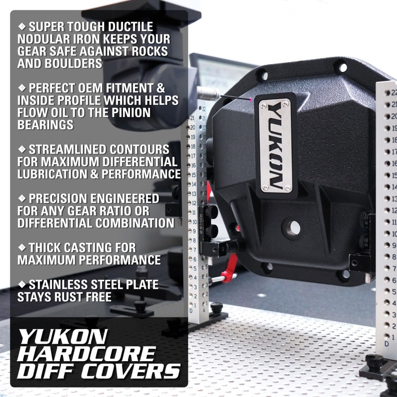 Yukon Hardcore Nodular Iron Cover for Rear GM 8.6in w/8mm Cover Bolts