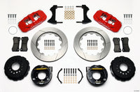 Thumbnail for Wilwood AERO4 Rear P-Brake Kit 14.00in Red 2005-2014 Mustang