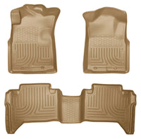 Thumbnail for Husky Liners 05-13 Toyota Tacoma WeatherBeater Combo Tan Floor Liners