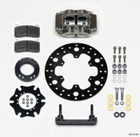 Thumbnail for Wilwood Billet Narrow Dynalite Radial Mount Rear Inboard Midget Kit 10.50in x 0.35 Drilled Disc