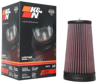 Thumbnail for K&N Universal Unique Air Filter 2-3/4in FLG x 4-21/32in Base x 3-1/2in Top x 8-1/4in Height