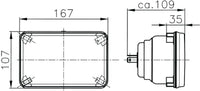 Thumbnail for Hella Module 164 x 103mm H4 12V ECE Universal Lamp