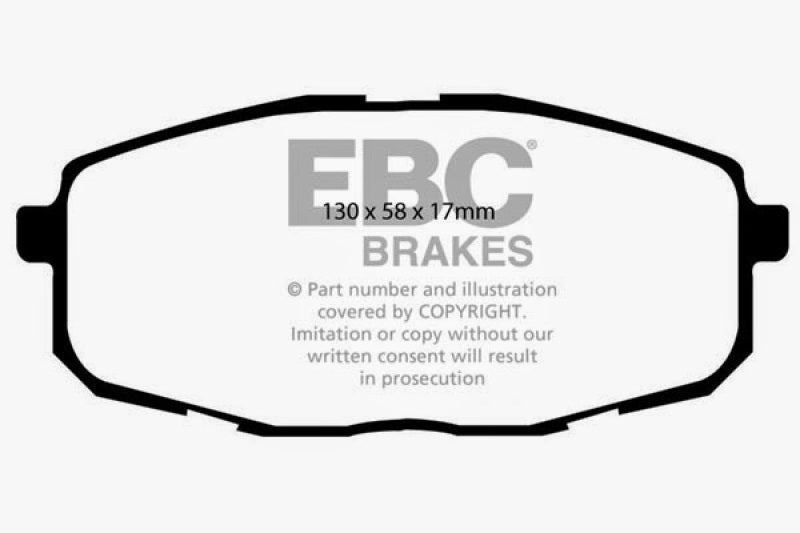 EBC 09-12 Hyundai Elantra 2.0 Touring Greenstuff Front Brake Pads