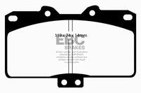 Thumbnail for EBC 91-93 Dodge Stealth 3.0 4WD Redstuff Front Brake Pads