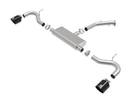 Thumbnail for aFe Takeda Series 2.5in 409 SS Axle-Back Exhaust 18-20 Hyundai Elantra GT L4-1.6L(t) w/ Black Tips