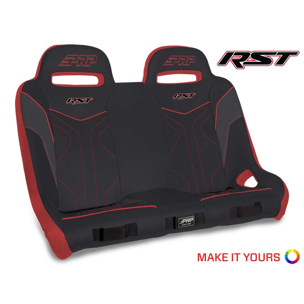 PRP Polaris RZR XP4 1000/XP4 Turbo/XP4 Turbo S RST Rear Suspension Bench Seat