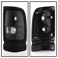 Thumbnail for Xtune Dodge Ram 1500/2500/3500 94-01 Euro Style Tail Lights Black ALT-ON-DRAM94-BK