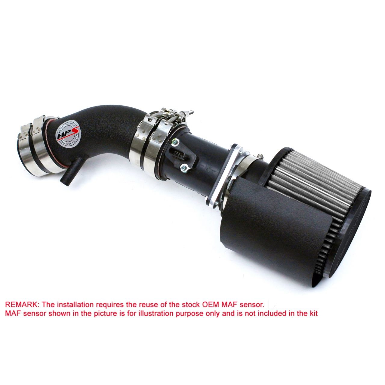 HPS Shortram Air Intake 2002-2006 Nissan Altima 2.5L 4Cyl, Includes Heat Shield, Black