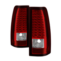 Thumbnail for Xtune Chevy Silverado 1500/2500/3500 99-02 LED Tail Lights Red Clear ALT-ON-CS99-LED-RC